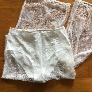 Meshki White Lolita Pant